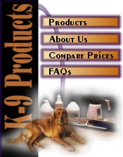 K-9 Products menu